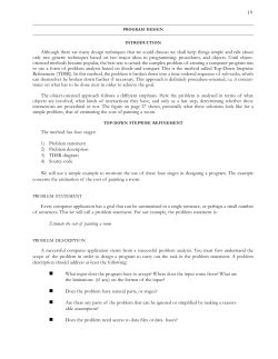 Program design - NMSU Computer Science