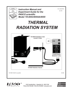 THERMAL RADIATION SYSTEM