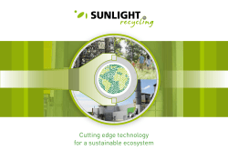 Cutting edge technology for a sustainable ecosystem