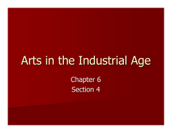 Arts in the Industrial Age