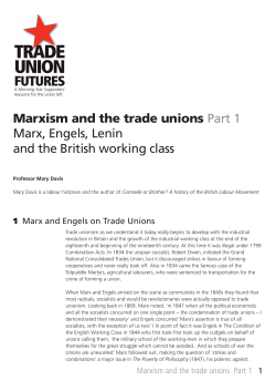 Marxism and the Trade Unions 1