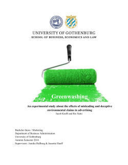 Greenwashing
