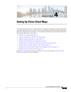 Setting Up Vision Client Maps