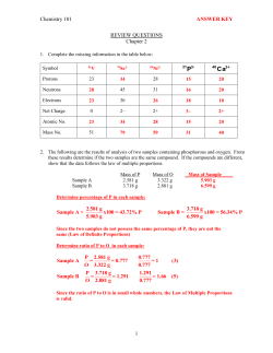 Answer Key - profpaz.com