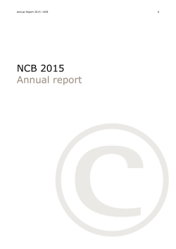NCB 2015 Annual report