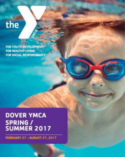 dover ymca spring / summer 2017