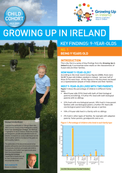 growing up in ireland - The Economic and Social Research Institute