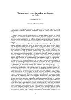The convergence of meaning and the interlanguage - Gramm-R