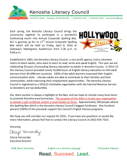 Each spring, the Kenosha Literacy Council brings the community