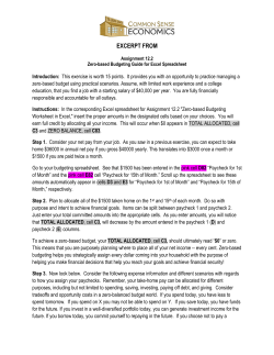 excerpt from - Common Sense Economics
