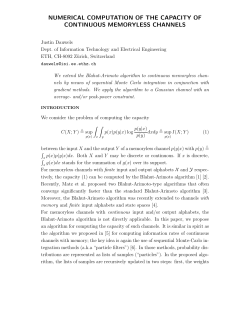 numerical computation of the capacity of continuous memoryless
