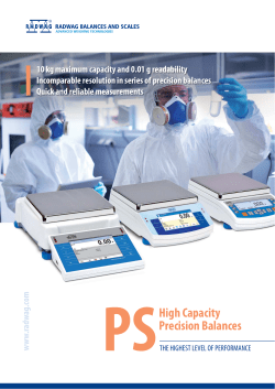 PSHigh Capacity Precision Balances