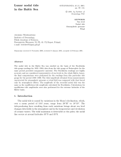 Lunar nodal tide in the Baltic Sea