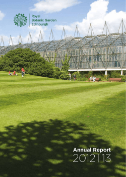 2012 | 13 - Royal Botanic Garden Edinburgh