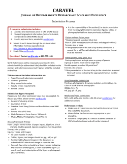 Caravel | UNDERGRADUATE RESEARCH JOURNAL