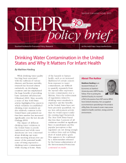 policy brief - SIEPR - Stanford University