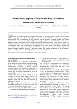 Biochemical Aspects of Non