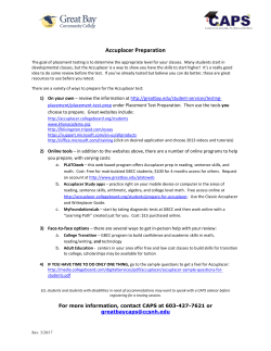 Accuplacer Preparation Options