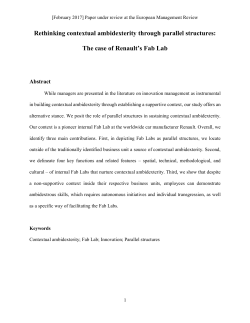 Rethinking contextual ambidexterity through parallel structures