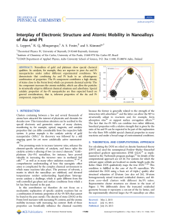 Interplay of Electronic Structure and Atomic Mobility in Nanoalloys of