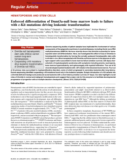 Enforced differentiation of Dnmt3a-null bone marrow leads to failure