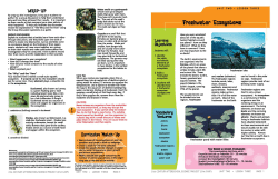 Lesson Three: Freshwater Ecosystems
