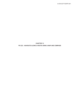 PO 222- Navigate Along a Route Using a Map and