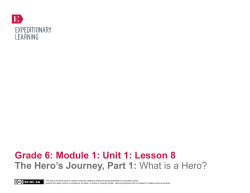 Grade 6: Module 1: Unit 1: Lesson 8