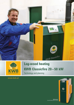 Log-wood heating KWB Classicfire 20 &ndash; 50 kW