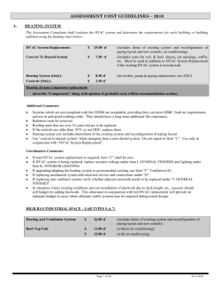 ASSESSMENT COST GUIDELINES