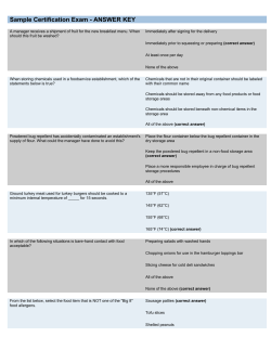 Sample Certification Exam