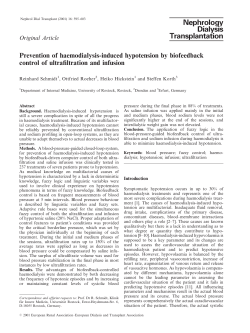 Prevention of haemodialysis-induced hypotension by biofeedback