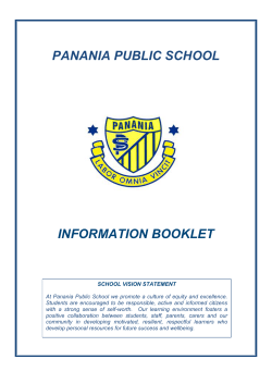 School Information Booklet
