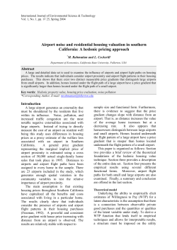 Airport noise and residential housing valuation in southern California