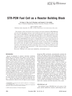 STR-PEM fuel cell as a reactor building block