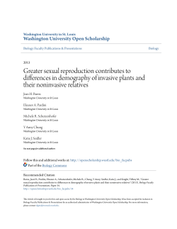 Greater sexual reproduction contributes to differences in