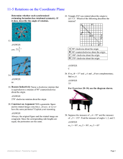 Lesson 11.5 Even Answers