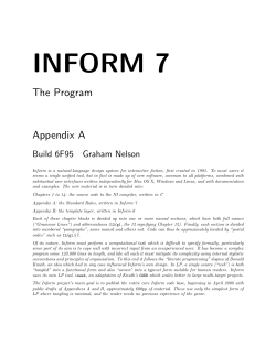 Inform 7 PDF