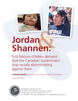 First Nations children demand that the Canadian Government stop