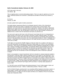 Darfur Humanitarian Update, February 10, 2005