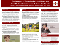 The Dangers of Feminine Political Narratives