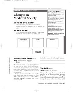 Changes in Medieval Society BEFORE YOU READ