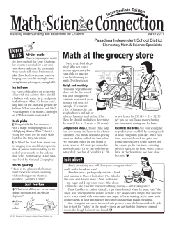 Math at the grocery store