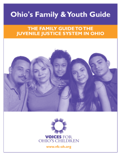 The Family Guide to the Juvenile Justice System in Ohio