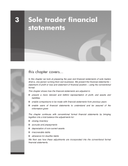 Sole trader financial statements 3