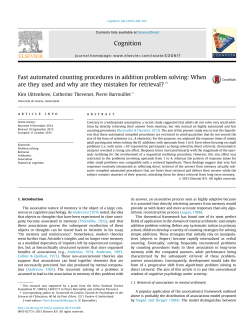 Fast automated counting procedures in addition problem solving