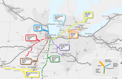 Chicago St. Louis Cleveland Pittsburgh Detroit