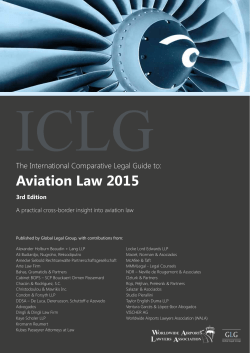 The International Comparative Legal Guide to Aviation Law