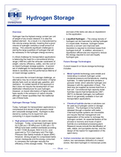 Hydrogen Storage - IPHE - International Partnership for Hydrogen