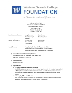 BOARD OF TRUSTEES QUARTERLY MEETING SUMMARY